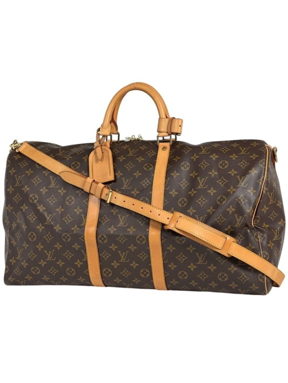 Louis Vuitton Keepall Bandouliere 55 Boston Bag Monogram Brown - Picture 1 of 7